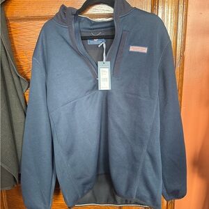 Vineyard Vines Charcoal Quarter-Zip Sweater